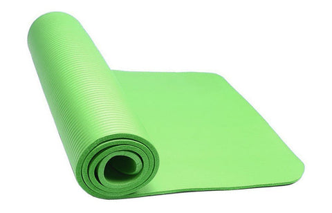 Gymenist Thick Exercise Yoga Floor Mat Nbr 24 x 71 Inches, Great for  Camping, Cardio Workouts, Pilates, Gymnastics, Carrying Strap Included 