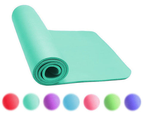 Gymenist Thick Exercise Yoga Floor Mat Nbr 24 x 71 Inches, Great for  Camping, Cardio Workouts, Pilates, Gymnastics, Carrying Strap Included  (Pink)